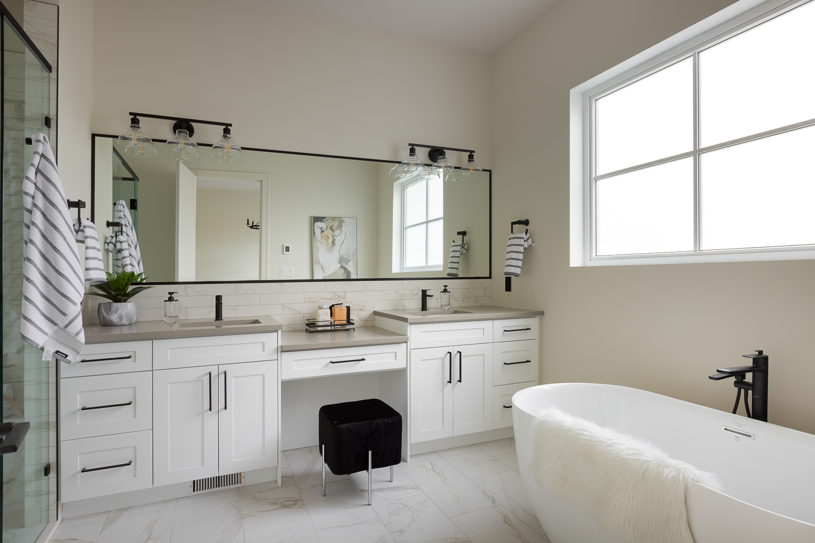 Custom home bathroom in Langford BC